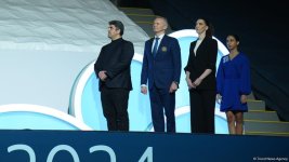 В Баку состоялась церемония награждения победителей Кубка мира FIG по спортивной гимнастике (ФОТО)