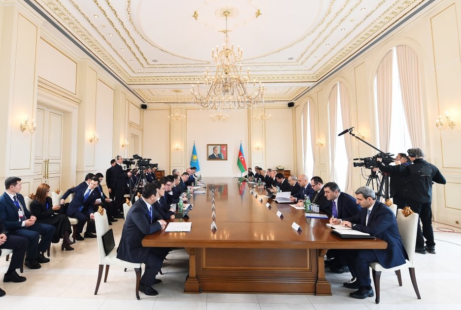 President Ilham Aliyev, President Kassym-Jomart Tokayev participate in fist meeting of Azerbaijan-Kazakhstan High-Level Intergovernmental Council (PHOTO/VIDEO)