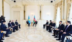 President Ilham Aliyev, President Kassym-Jomart Tokayev hold meeting in limited format (PHOTO)