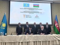 Azerbaijani, Kazakh business organizations sign memorandum of understanding (PHOTO)
