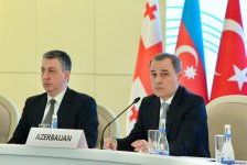 В Баку состоялась девятая трехсторонняя встреча глав МИД Азербайджана, Турции и Грузии (ФОТО)