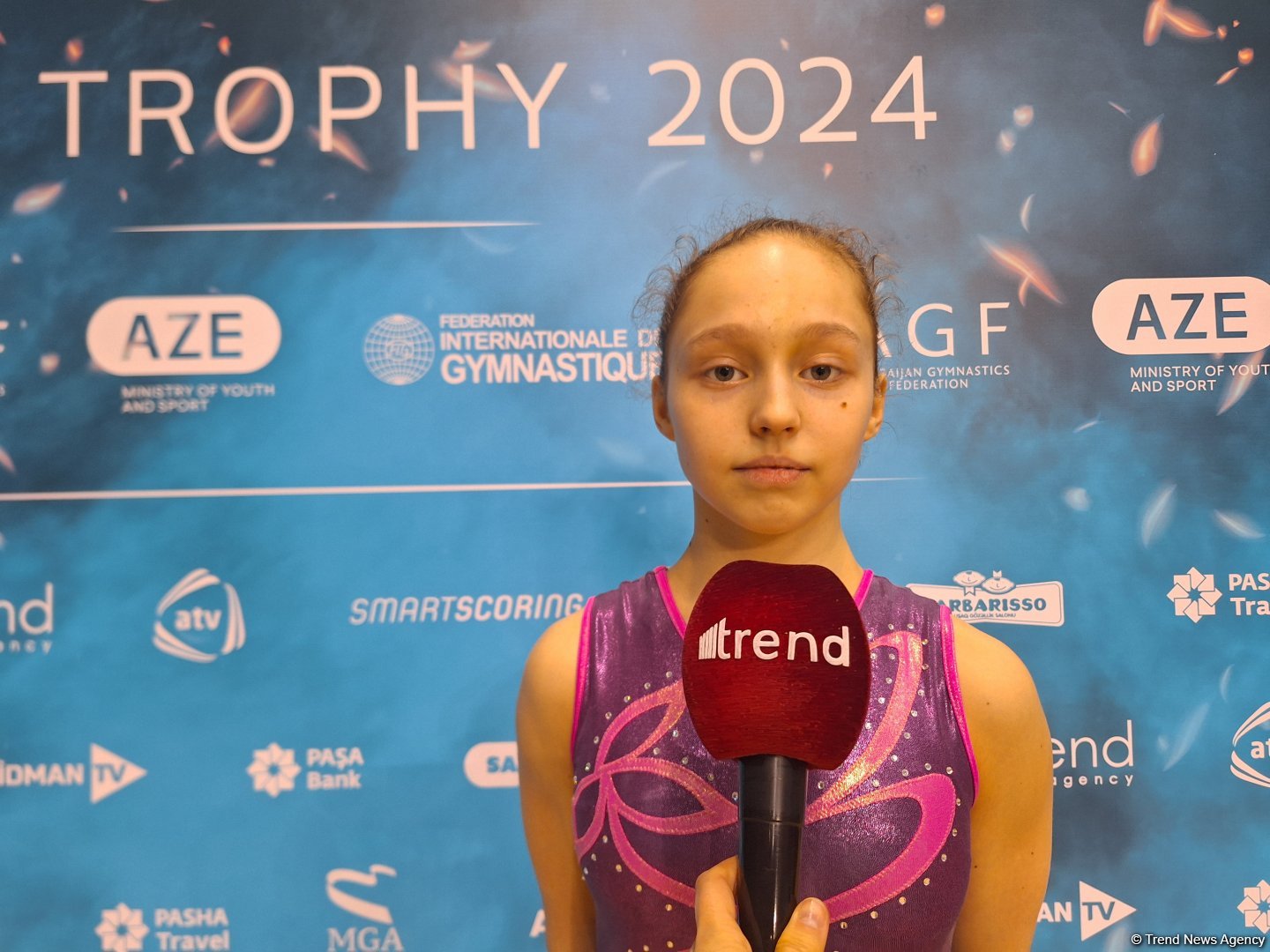 Рада приехать в Баку на Международный турнир "AGF Trophy" – гимнастка из Узбекистана