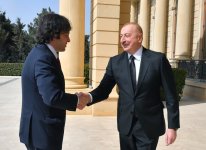 President Ilham Aliyev, PM Irakli Kobakhidze hold one-on-one meeting (VIDEO/PHOTO)