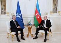 President Ilham Aliyev, NATO SecGen hold one-on-one meeting (PHOTO/VIDEO)