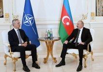 President Ilham Aliyev, NATO SecGen hold one-on-one meeting (PHOTO/VIDEO)