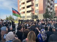 Azerbaijan holds farewell ceremony for persons whose remains were found in Khojaly (PHOTO)