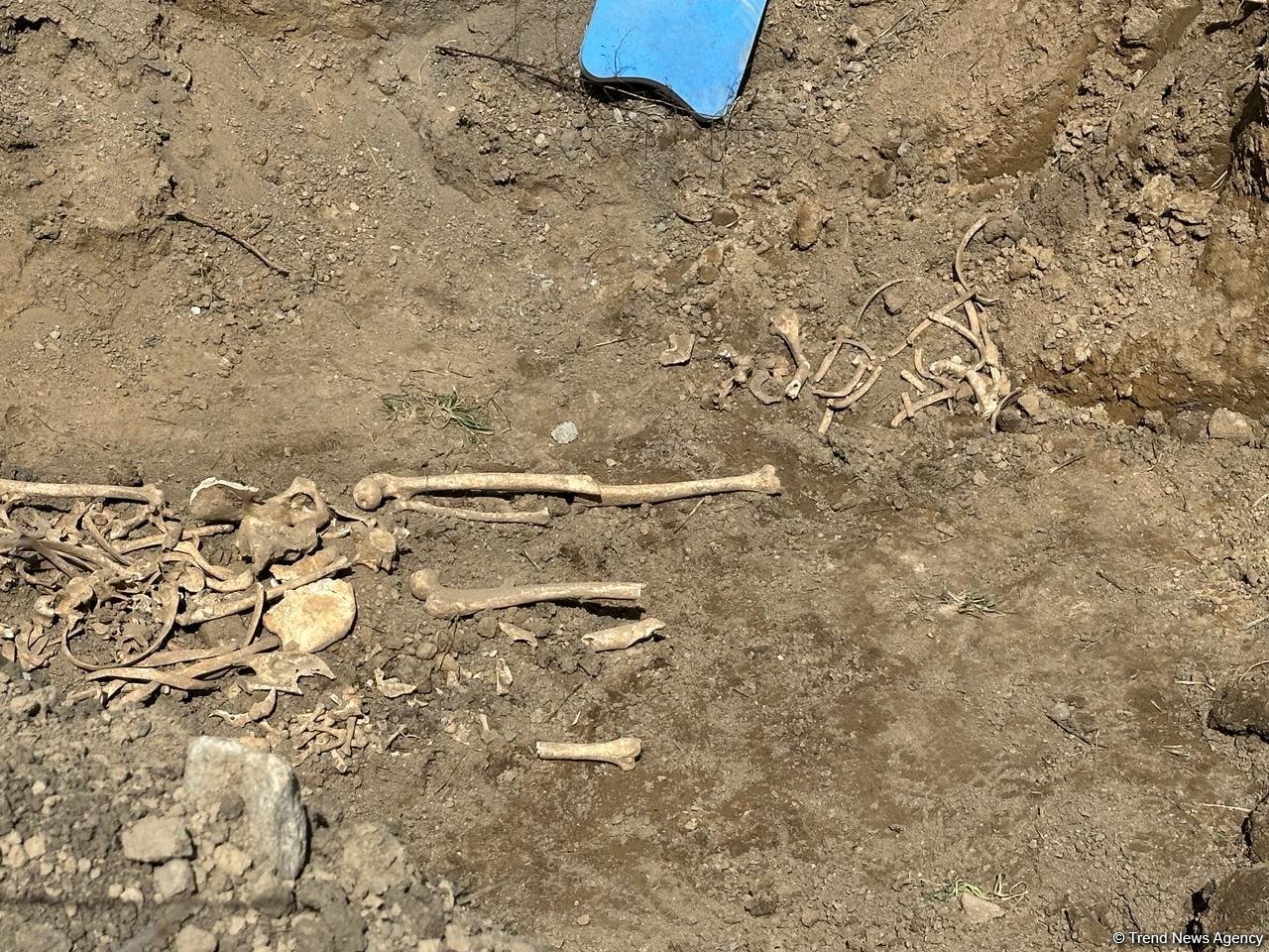 Three individuals' remains discovered in Azerbaijan's Khojaly (PHOTO)