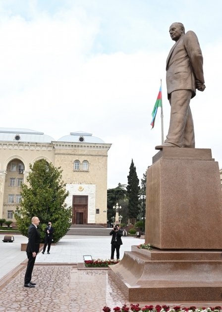 President Ilham Aliyev visits Ganja city (PHOTO)