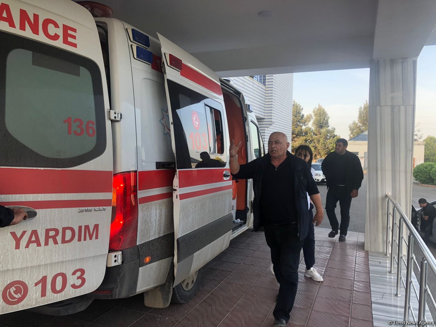 Injured as result of mine explosion in Aghdam taken to Barda Central District Hospital (PHOTO)