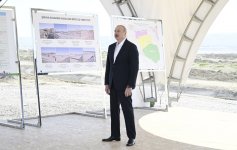 Президент Ильхам Алиев дал старт реконструкции Ширванского оросительного канала в Гаджигабульском районе (ФОТО/ВИДЕО)