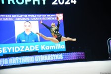 Зохра Агамирова вышла в еще один финал Кубка мира по художественной гимнастике в Баку (ФОТО)