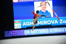 Зохра Агамирова вышла в еще один финал Кубка мира по художественной гимнастике в Баку (ФОТО)