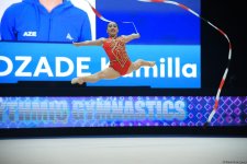 Зохра Агамирова вышла в еще один финал Кубка мира по художественной гимнастике в Баку (ФОТО)