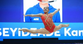 Зохра Агамирова вышла в еще один финал Кубка мира по художественной гимнастике в Баку (ФОТО)