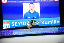 Зохра Агамирова вышла в еще один финал Кубка мира по художественной гимнастике в Баку (ФОТО)