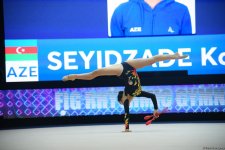 Зохра Агамирова вышла в еще один финал Кубка мира по художественной гимнастике в Баку (ФОТО)