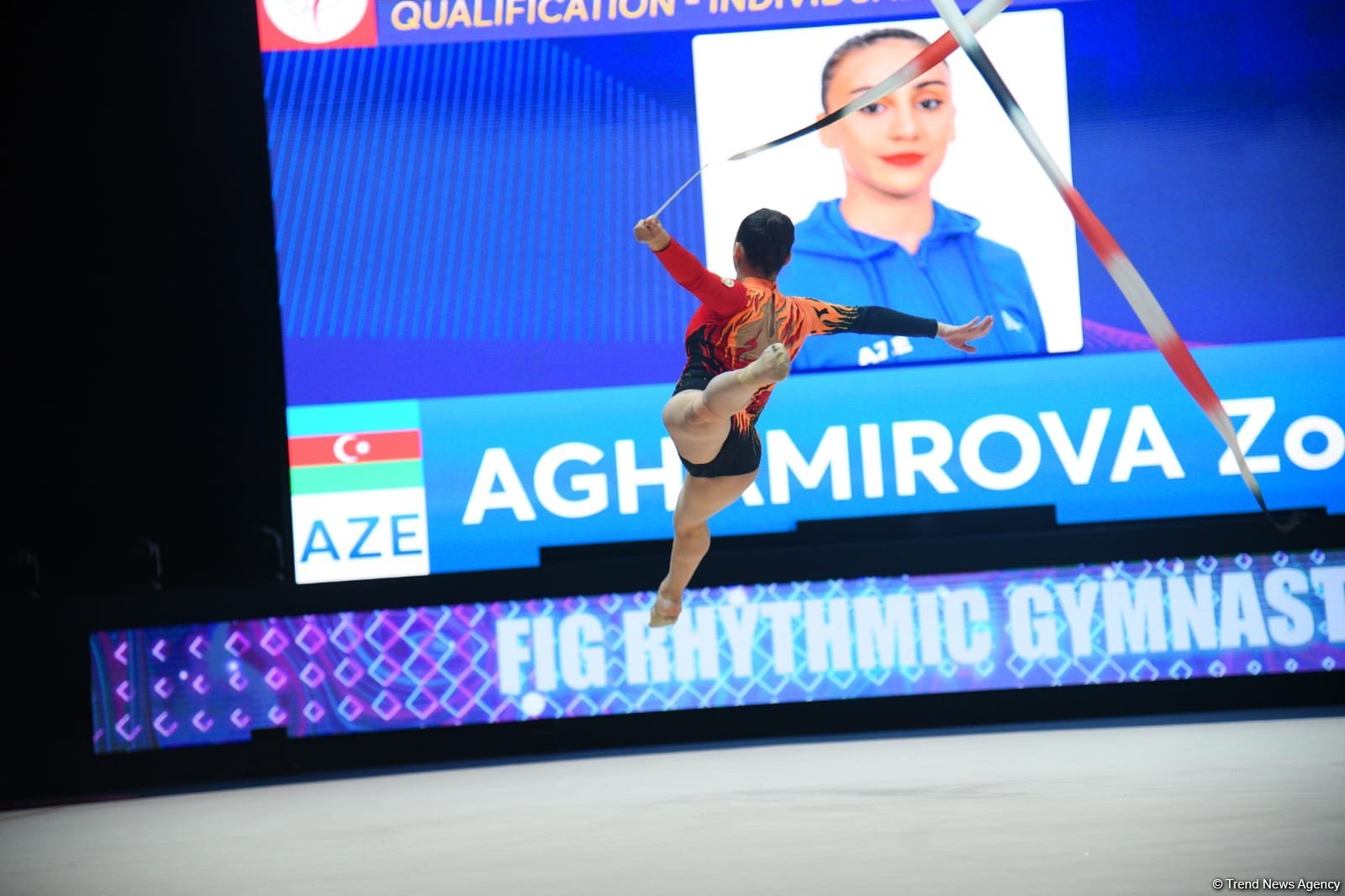 Зохра Агамирова вышла в еще один финал Кубка мира по художественной гимнастике в Баку (ФОТО)