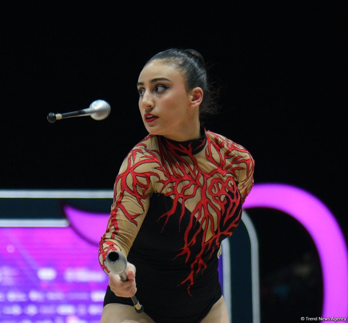Зохра Агамирова вышла в еще один финал Кубка мира по художественной гимнастике в Баку (ФОТО)