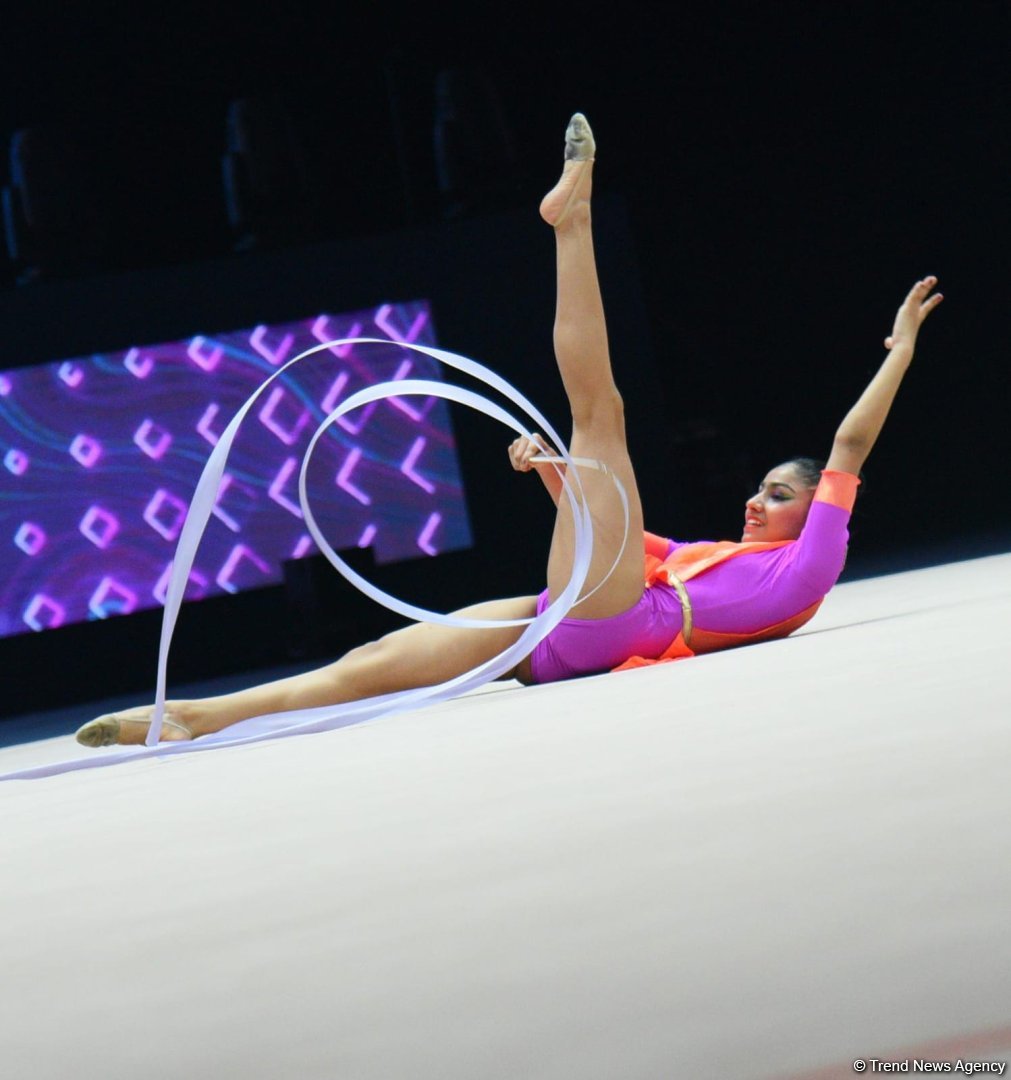 Second day of Rhythmic Gymnastics World Cup kicks off in Azerbaijan's Baku (PHOTO)