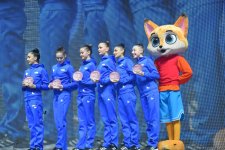 В рамках Кубка мира по художественной гимнастике команде Азербайджана вручена награда "AGF Trophy" (ФОТО)