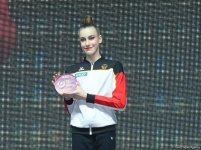 В рамках Кубка мира по художественной гимнастике в Баку вручена награда "AGF Trophy" (ФОТО)