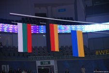 В Баку состоялась церемония награждения победителей и призеров Кубка мира по художественной гимнастике (ФОТО)