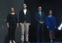 В Баку состоялась церемония награждения победителей и призеров Кубка мира по художественной гимнастике (ФОТО)