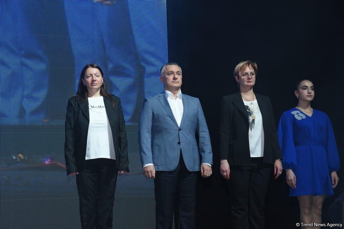 В Баку состоялась церемония награждения победителей и призеров Кубка мира по художественной гимнастике (ФОТО)
