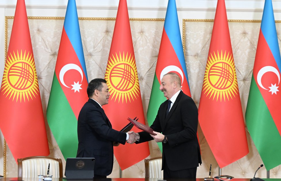 Azerbaijan, Kyrgyzstan sign documents (PHOTO/VIDEO)