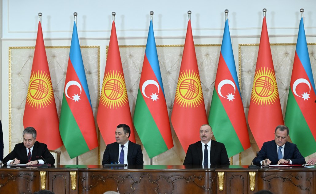 Azerbaijan, Kyrgyzstan sign documents (PHOTO/VIDEO)
