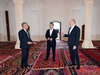 Президент Ильхам Алиев и Президент Садыр Жапаров приняли участие в открытии после реставрации Агдамской Джума-мечети (ФОТО/ВИДЕО)