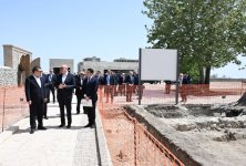 Президент Ильхам Алиев и Президент Садыр Жапаров ознакомились с работами, проводимыми во дворце Панахали хана и комплексе Имарет в Агдаме (ФОТО)