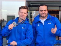 Азербайджанский гимнаст Никита Симонов привез на Родину историческую медаль (ФОТО)
