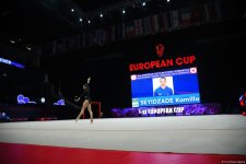 Зохра Агамирова вышла в два финала Кубка Европы по художественной гимнастике в Баку (ФОТО)
