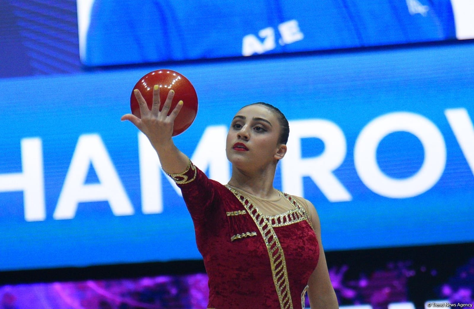 Зохра Агамирова вышла в два финала Кубка Европы по художественной гимнастике в Баку (ФОТО)