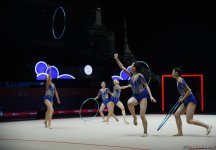 В Баку стартовал второй день соревнований Кубка Европы по художественной гимнастике (ФОТО)