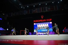 В Баку стартовал второй день соревнований Кубка Европы по художественной гимнастике (ФОТО)