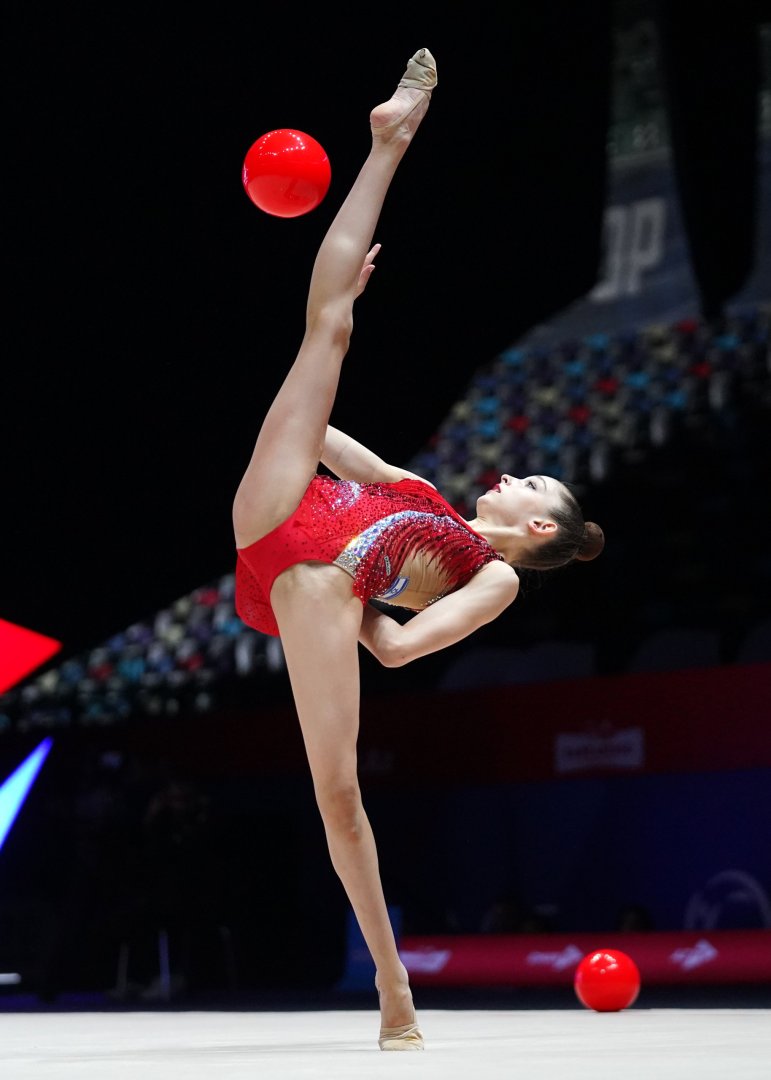Azerbaijani athletes compete in finals of European Cup in Rhythmic Gymnastics in Baku (PHOTO)