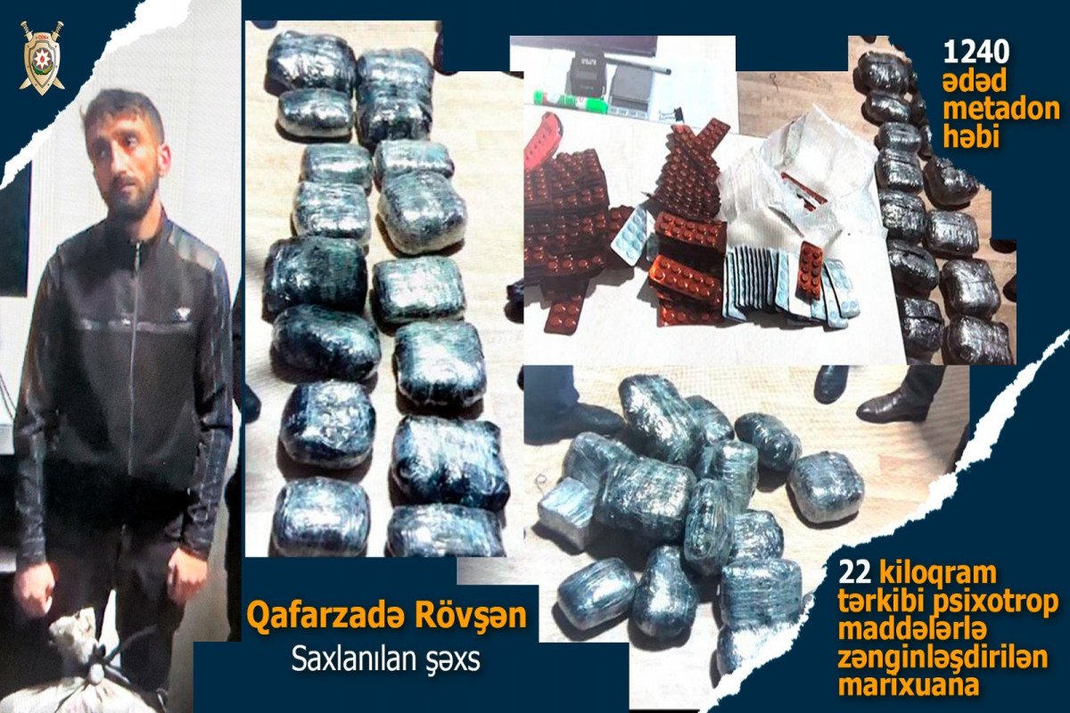 В Лянкяране у наркокурьера обнаружено и изъято 22 кг марихуаны