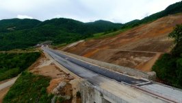 President Ilham Aliyev inspects construction progress of Ahmadbayli-Fuzuli-Shusha highway, attends opening of first tunnel (PHOTO/VIDEO)