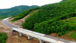 President Ilham Aliyev inspects construction progress of Ahmadbayli-Fuzuli-Shusha highway, attends opening of first tunnel (PHOTO/VIDEO)