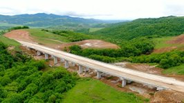 President Ilham Aliyev inspects construction progress of Ahmadbayli-Fuzuli-Shusha highway, attends opening of first tunnel (PHOTO/VIDEO)