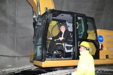 President Ilham Aliyev inspects construction progress of Ahmadbayli-Fuzuli-Shusha highway, attends opening of first tunnel (PHOTO/VIDEO)