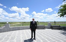 President Ilham Aliyev attends inauguration of Kondalanchay reservoir in Fuzuli district (PHOTO/VIDEO)