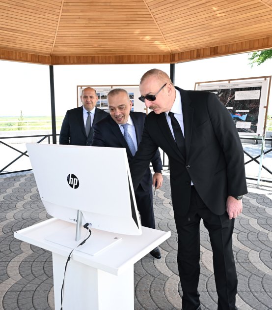 President Ilham Aliyev attends inauguration of Kondalanchay reservoir in Fuzuli district (PHOTO/VIDEO)