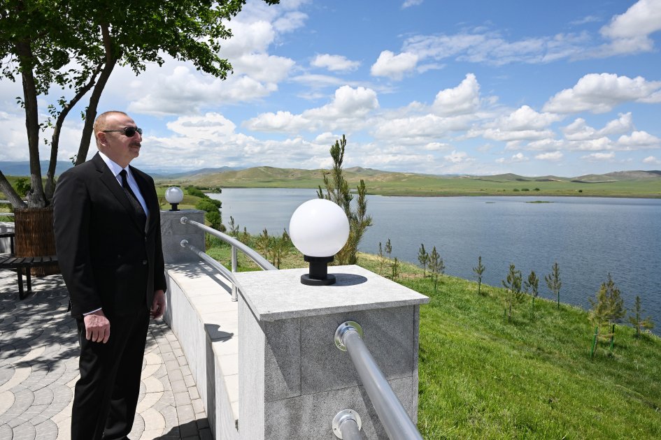 President Ilham Aliyev attends inauguration of Kondalanchay reservoir in Fuzuli district (PHOTO/VIDEO)