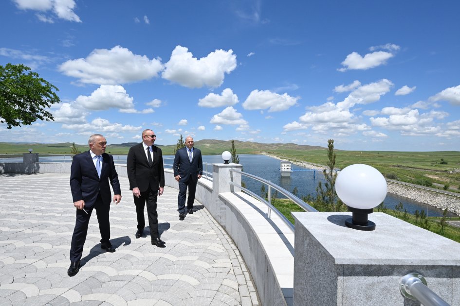 President Ilham Aliyev attends inauguration of Kondalanchay reservoir in Fuzuli district (PHOTO/VIDEO)