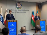 Azerbaijani FM and OSCE Chair-in-Office hold joint press conference (PHOTO)