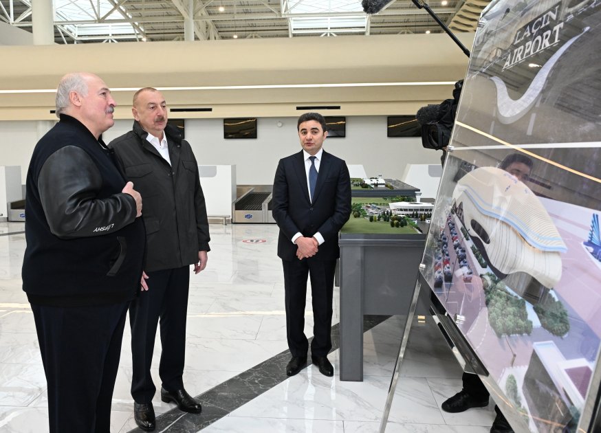 Президент Беларуси Александр Лукашенко прибыл в Физулинский район (ВИДЕО/ФОТО)