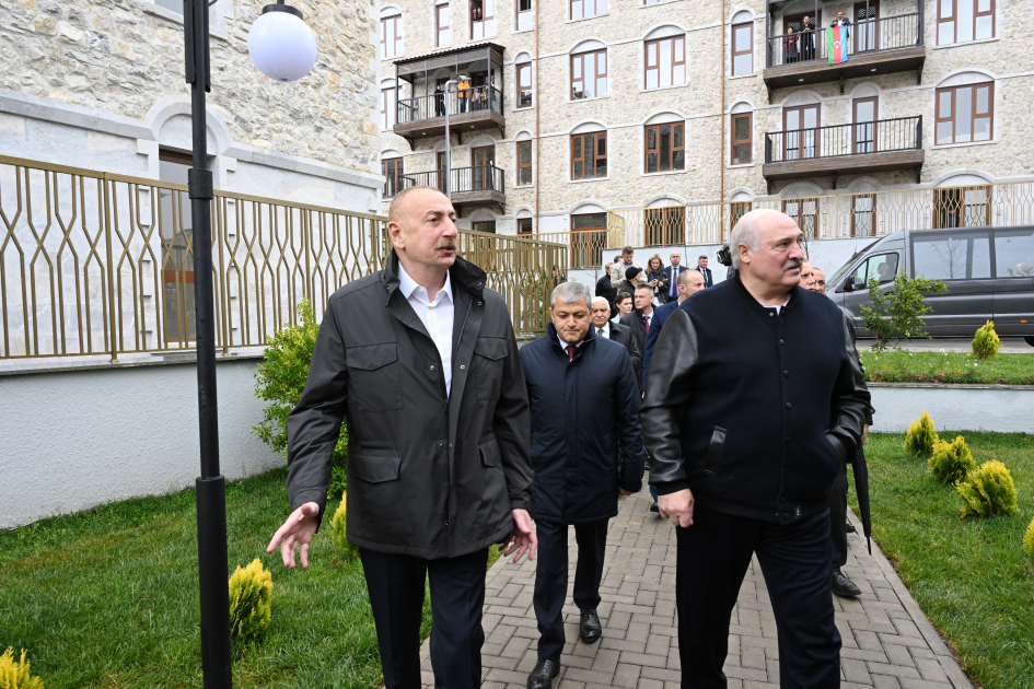 Президент Ильхам Алиев и Президент Александр Лукашенко посетили город Шуша (ФОТО/ВИДЕО)